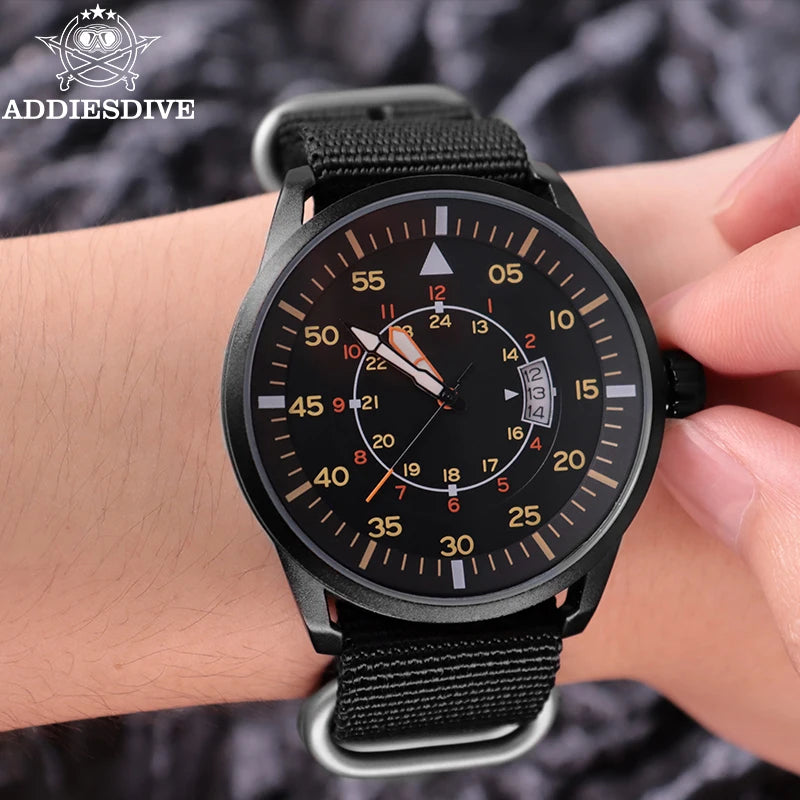 Men's Luminous Quartz Watch 50M Waterproof Date