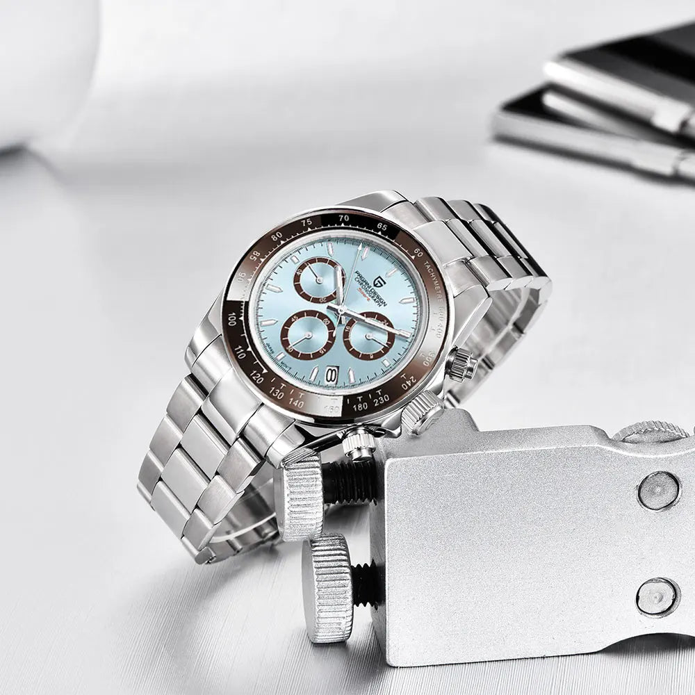 Men’s Chronograph Quartz Watch Sapphire Crystal 10 Bar