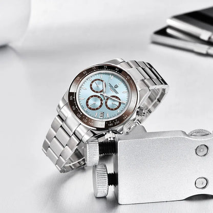 Men’s Chronograph Quartz Watch Sapphire Crystal 10 Bar
