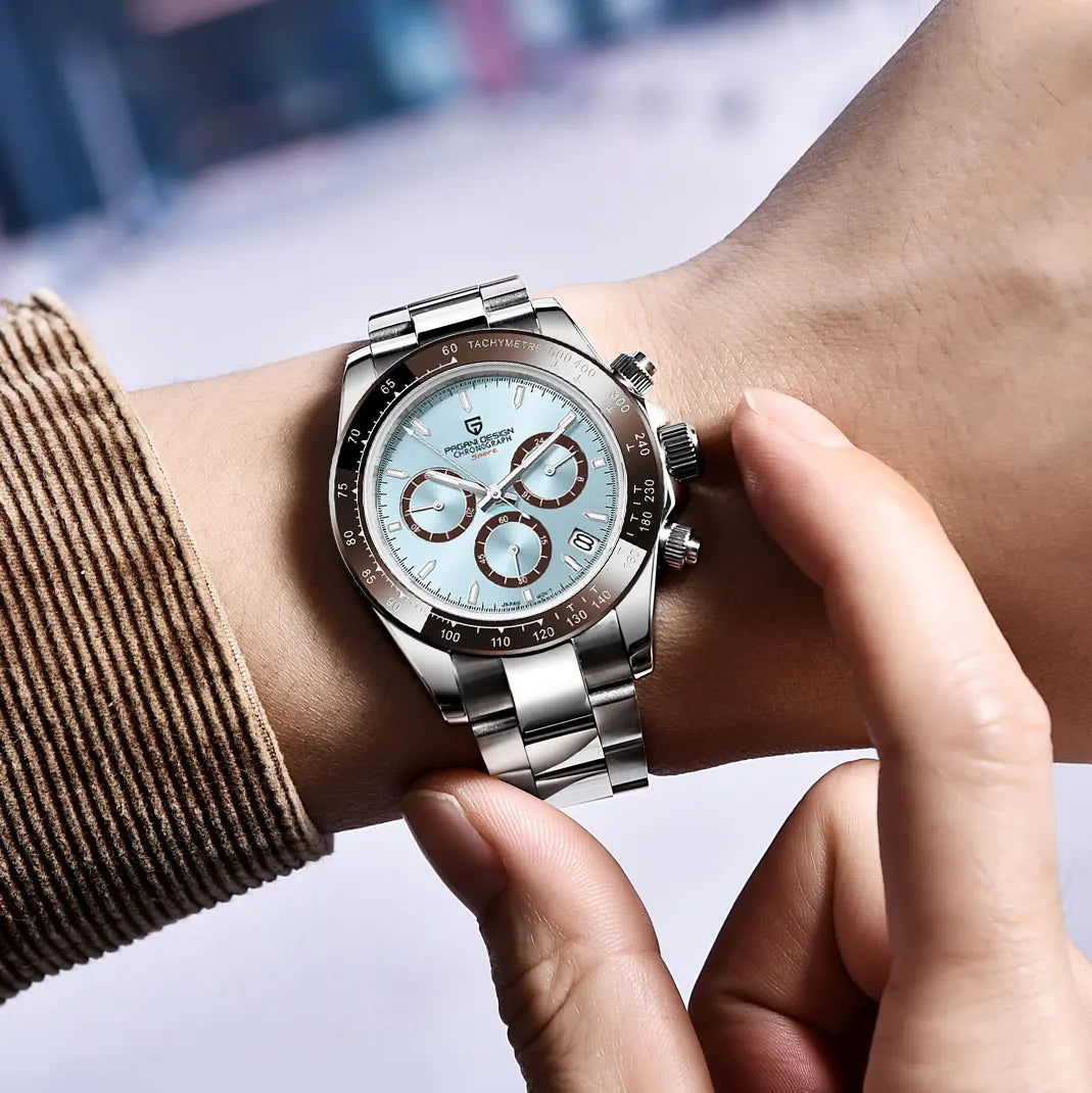 Men’s Chronograph Quartz Watch Sapphire Crystal 10 Bar