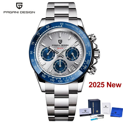 Men’s Chronograph Quartz Watch Sapphire Crystal 10 Bar