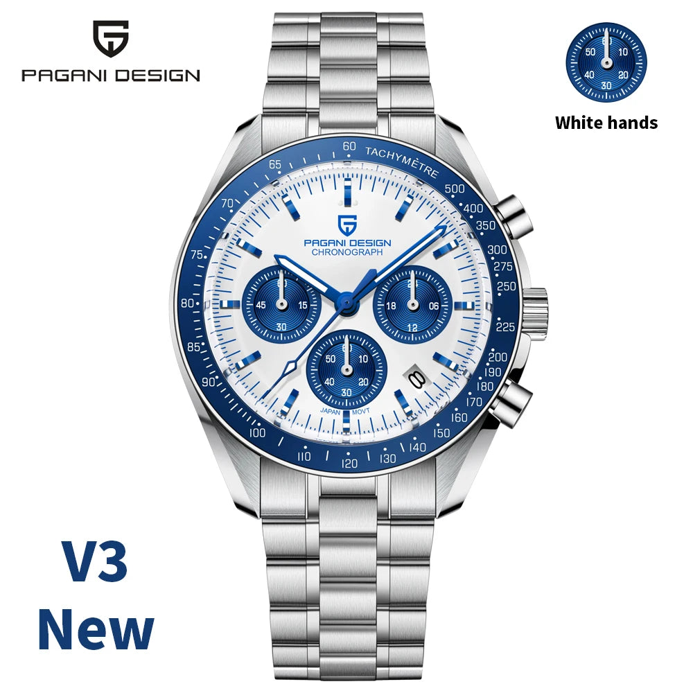 Moonwatch-Style Men’s Chronograph Quartz Watch