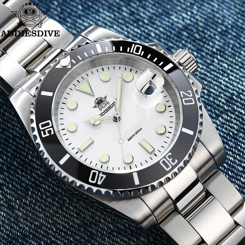 Men’s 316L Steel Diver Watch Quartz 200M Luminous