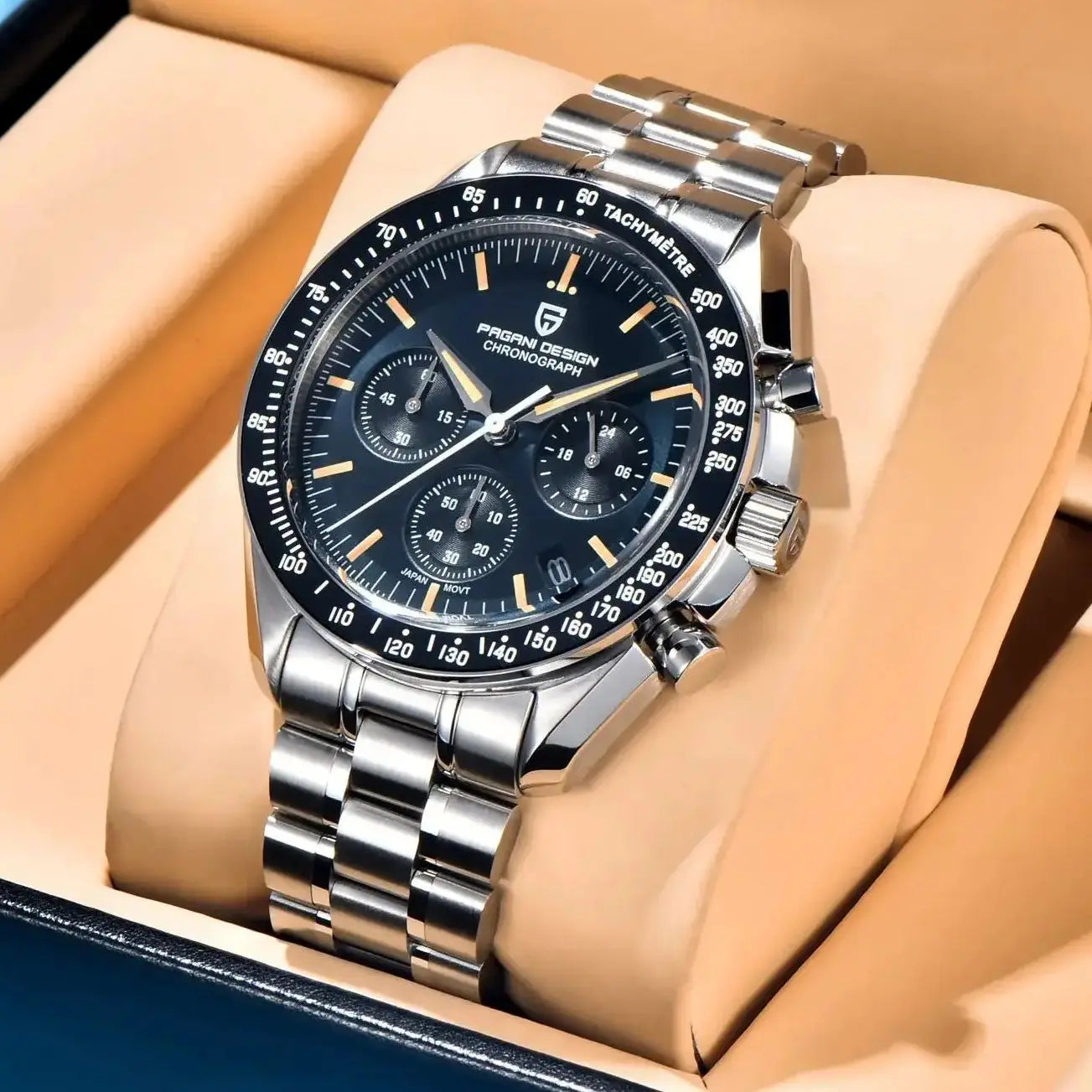 Moonwatch-Style Men’s Chronograph Quartz Watch
