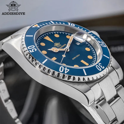 Men’s 200M Dive Quartz Watch Ceramic Bezel Stainless Steel