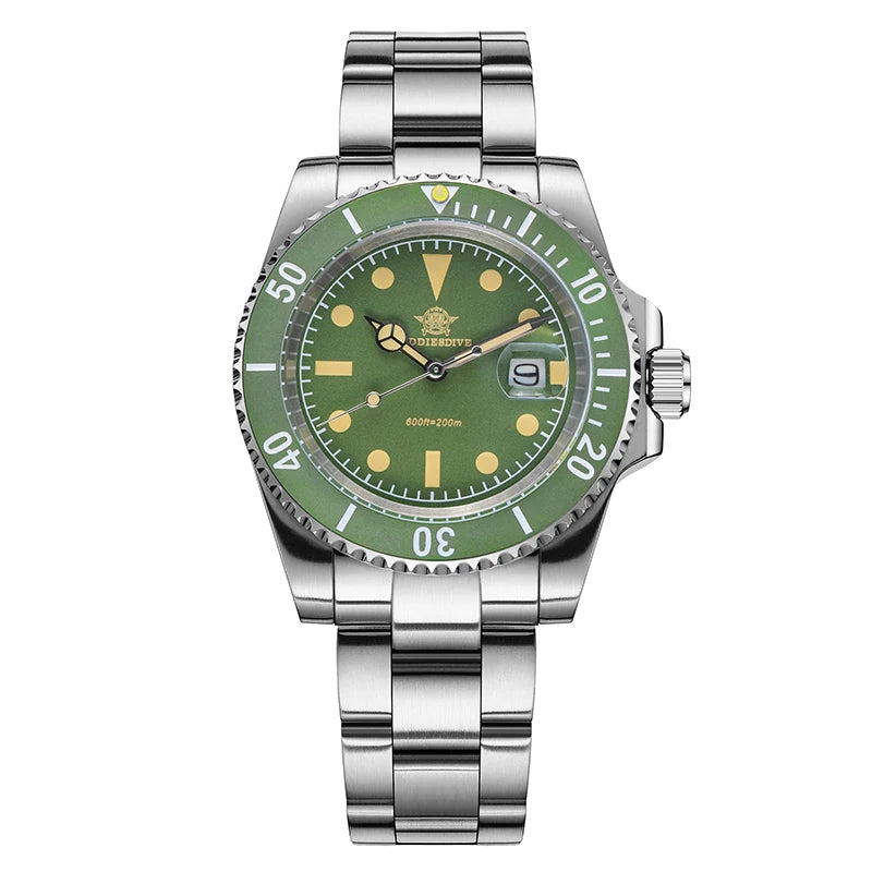 Men’s 200M Dive Quartz Watch Ceramic Bezel Stainless Steel