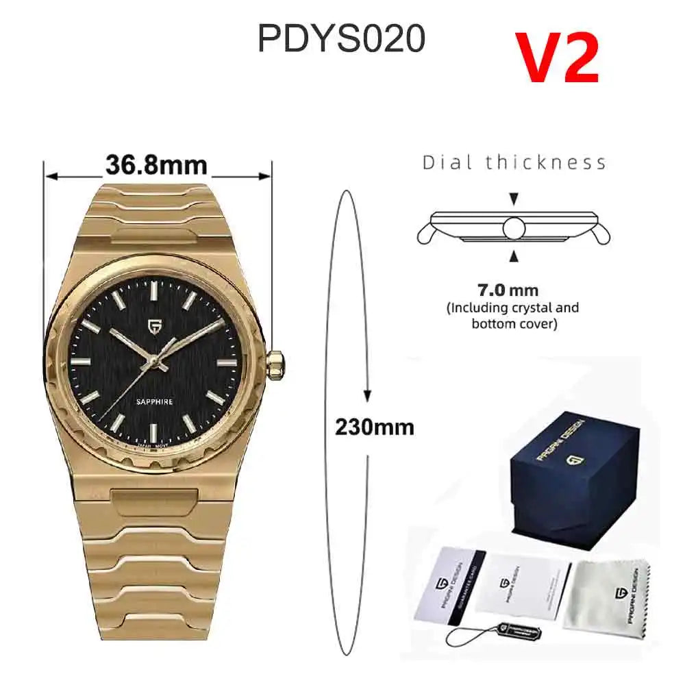 Men’s Slim Quartz Watch 7mm – 10Bar Steel With Sapphire