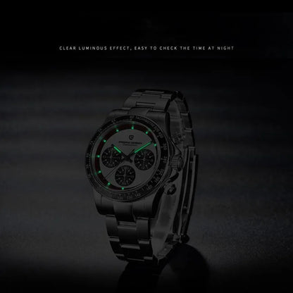 Men’s Chronograph Quartz Watch Ceramic Bezel 100 m