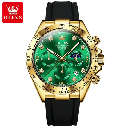 Men's Luminous Chronograph Quartz Sport Watch