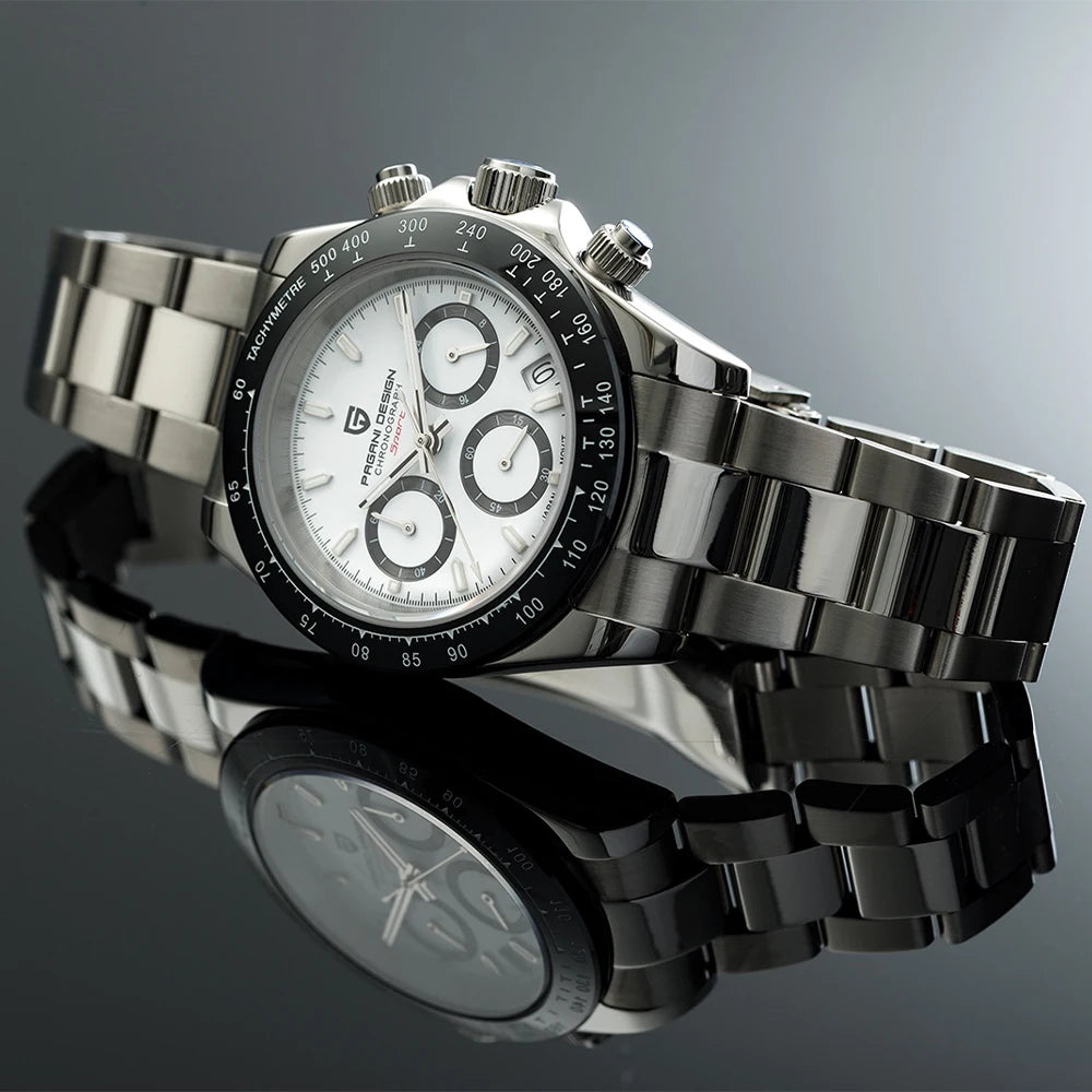 Men’s Quartz Chronograph Watch Sapphire Crystal 10 Bar