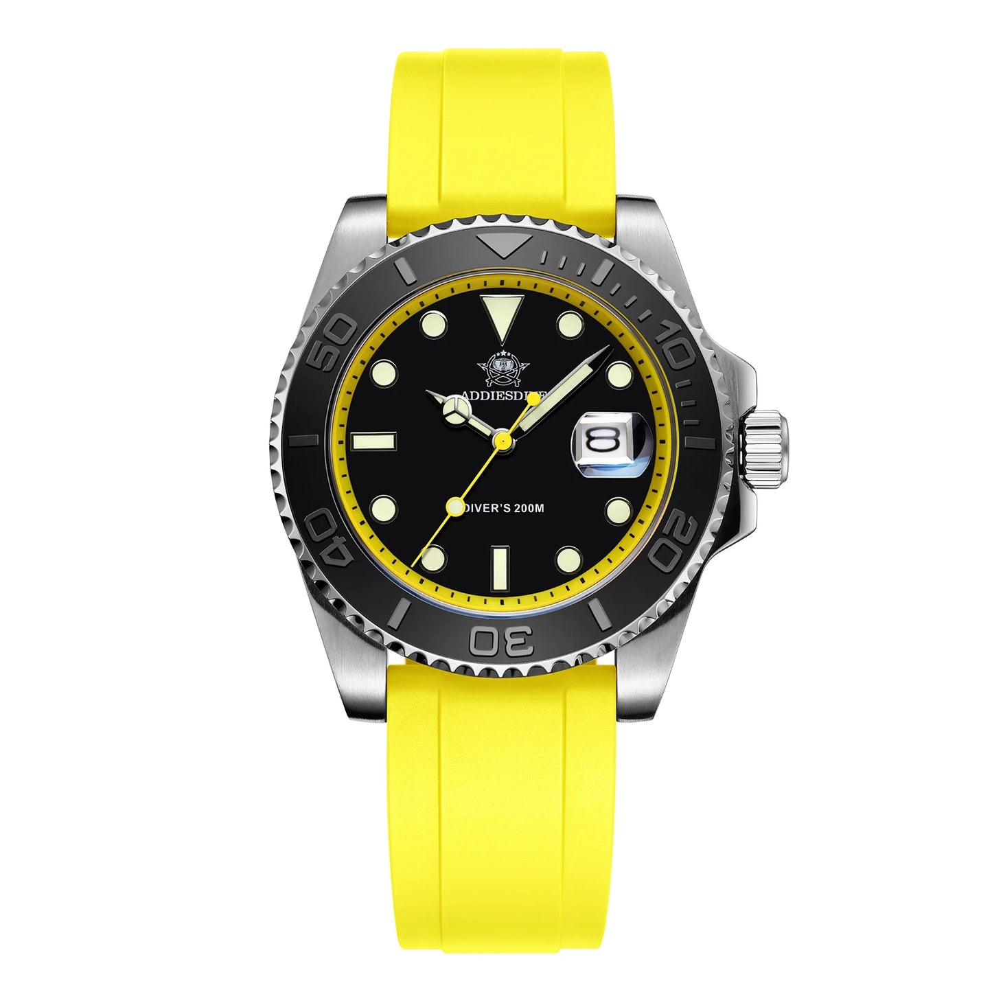 Men’s 200 m Quartz Dive Watch With Luminous Dial
