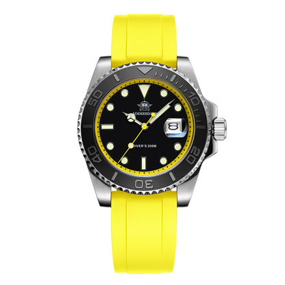 Men’s 200 m Quartz Dive Watch With Luminous Dial