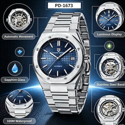 Men’s Automatic Dive Watch 40 mm Sapphire Steel