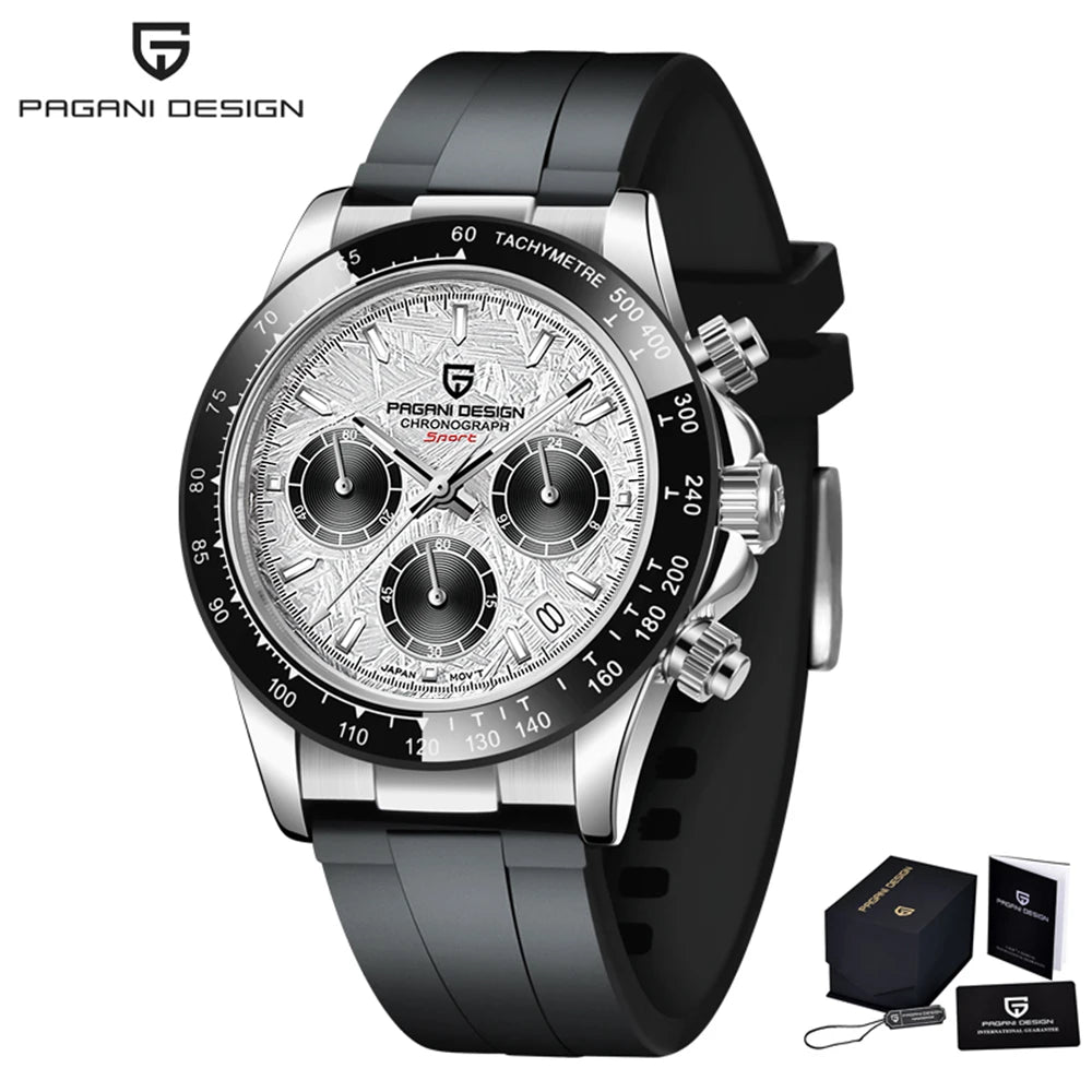 Men’s Stainless Steel Chronograph Watch With Sapphire