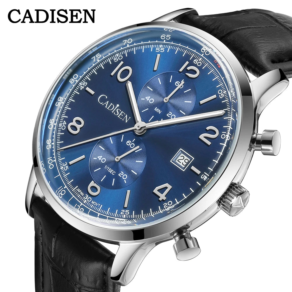 Men’s Chronograph Quartz Watch Sunburst Dial 5ATM