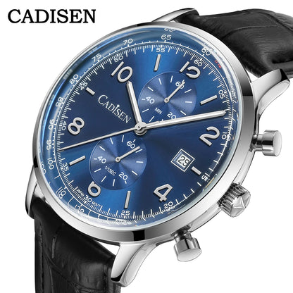 Men’s Chronograph Quartz Watch Sunburst Dial 5ATM