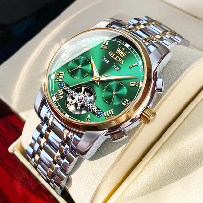 Men's Automatic Skeleton Watch Stainless Steel