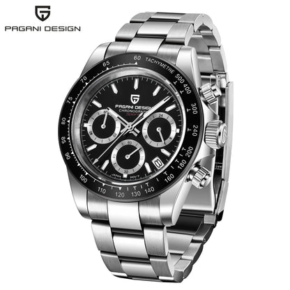 Men's Stainless Steel Quartz Dive Watch With Sapphire