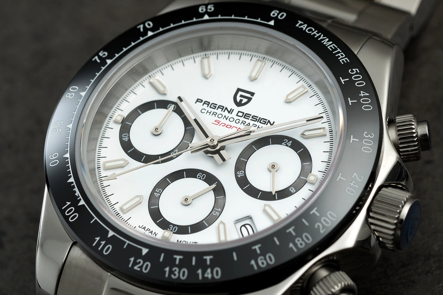 Men’s Quartz Chronograph Watch Sapphire Crystal 10 Bar
