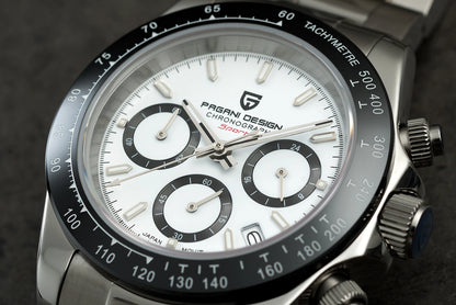 Men’s Quartz Chronograph Watch Sapphire Crystal 10 Bar