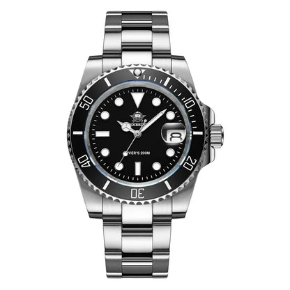 Men’s 200M Dive Quartz Watch Stainless Steel 41mm