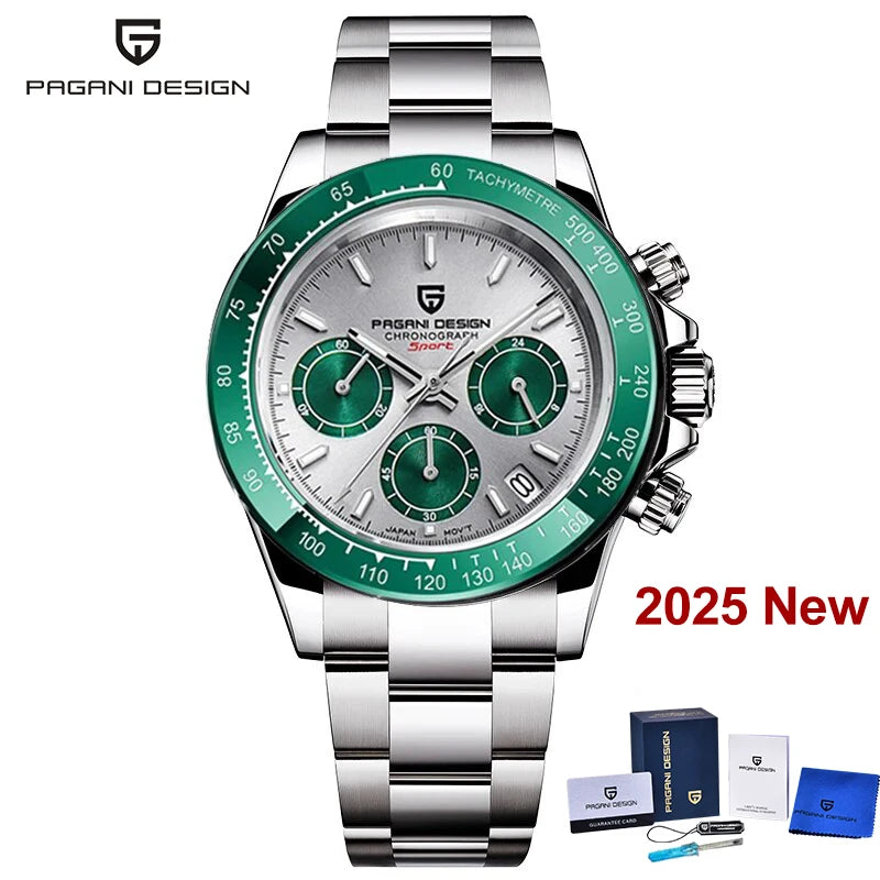 Men’s Chronograph Quartz Watch Sapphire Crystal 10 Bar