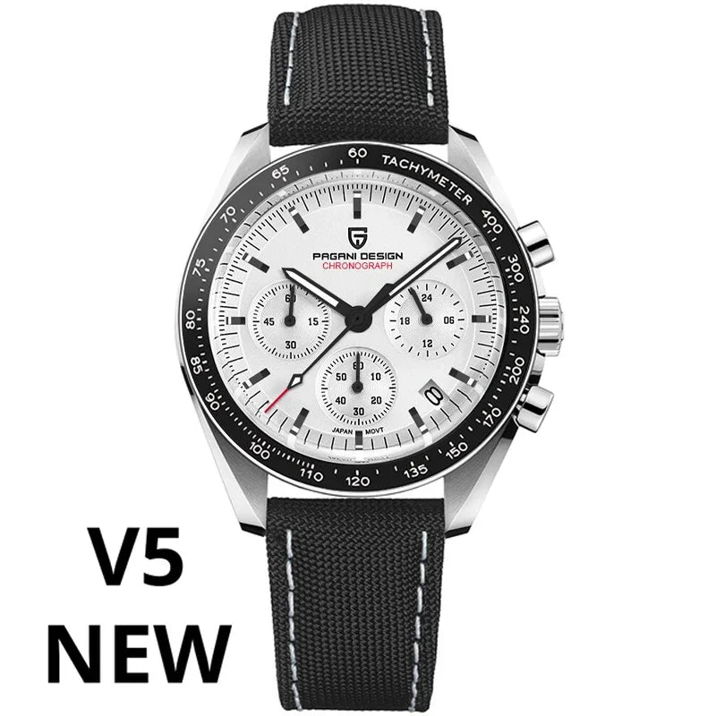 Men’s Chronograph Moon Watch Quartz With Sapphire Glass