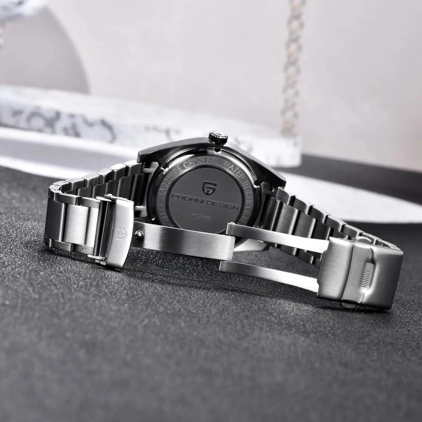 Men’s 38 mm Dress Quartz Watch Sapphire Stainless Steel