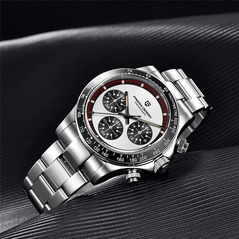Men’s Chronograph Quartz Watch Ceramic Bezel 100 m