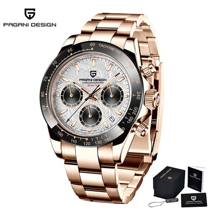 Men’s Stainless Steel Chronograph Watch With Sapphire